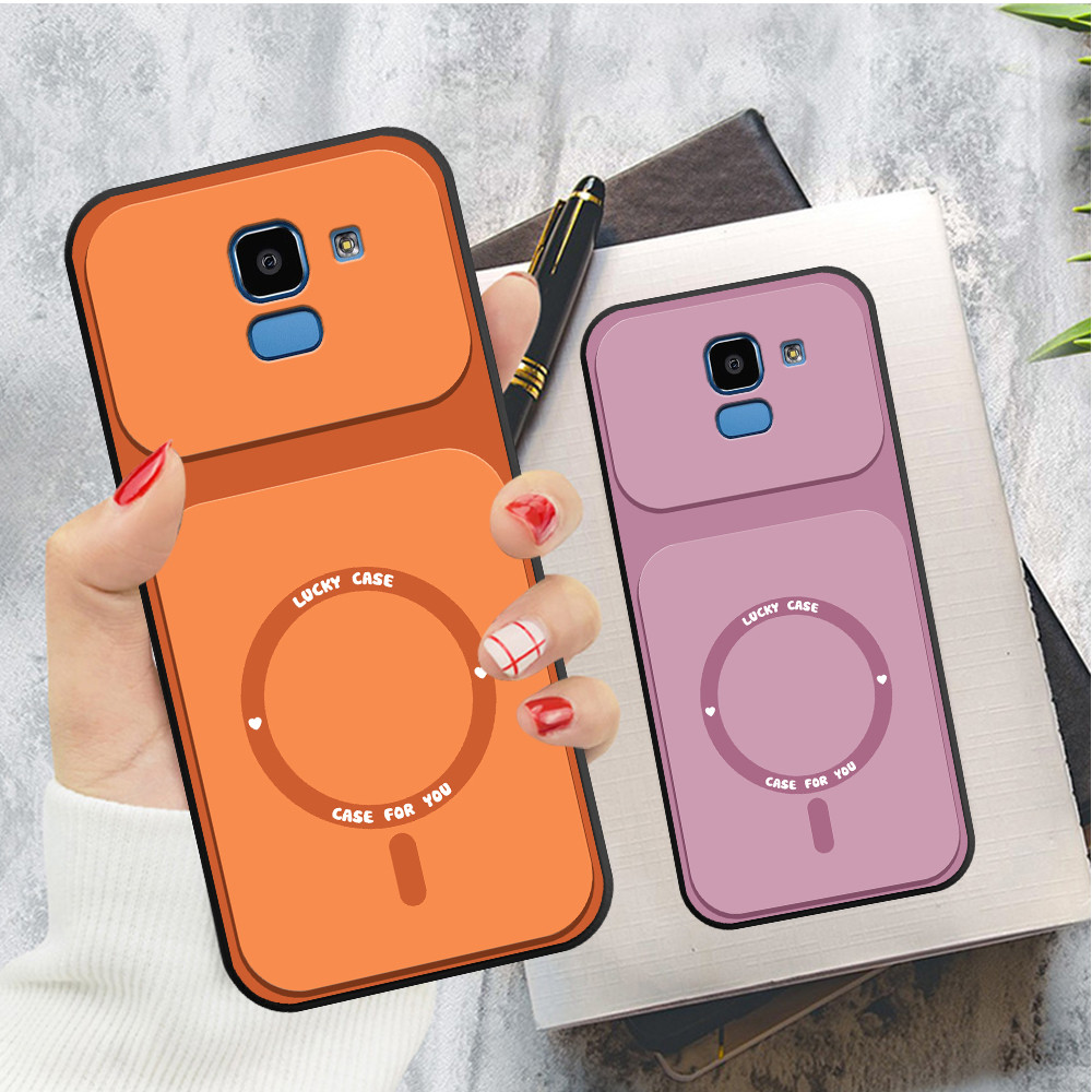 เคส Samsung J6 2018 / J6 Plus / J6+ พร้อมพิมพ์ลายวงกลม luckycase