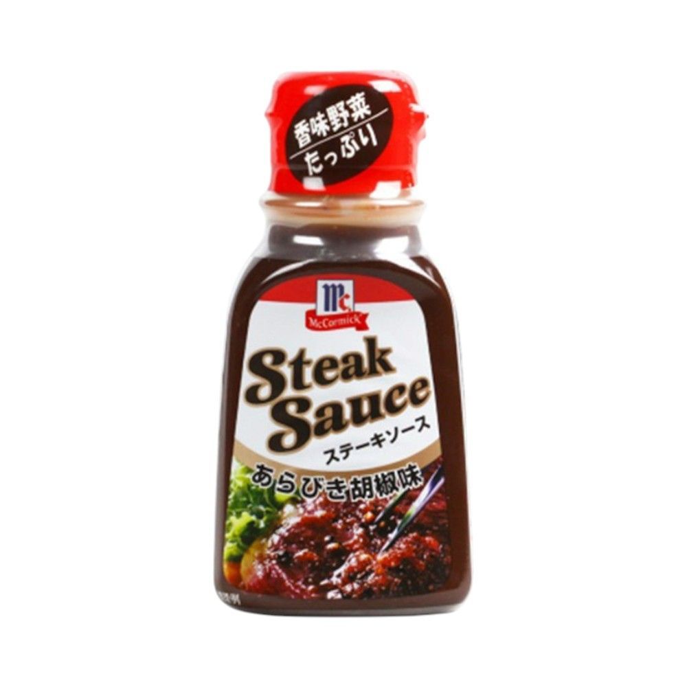 🐙 แม็คคอร์มิค สเต็กซอสพริกไทยดำ 235ก. 🐟 MCCORMICK STEAK SAUCE BLACK PEPPER 235G 🐞   🐒