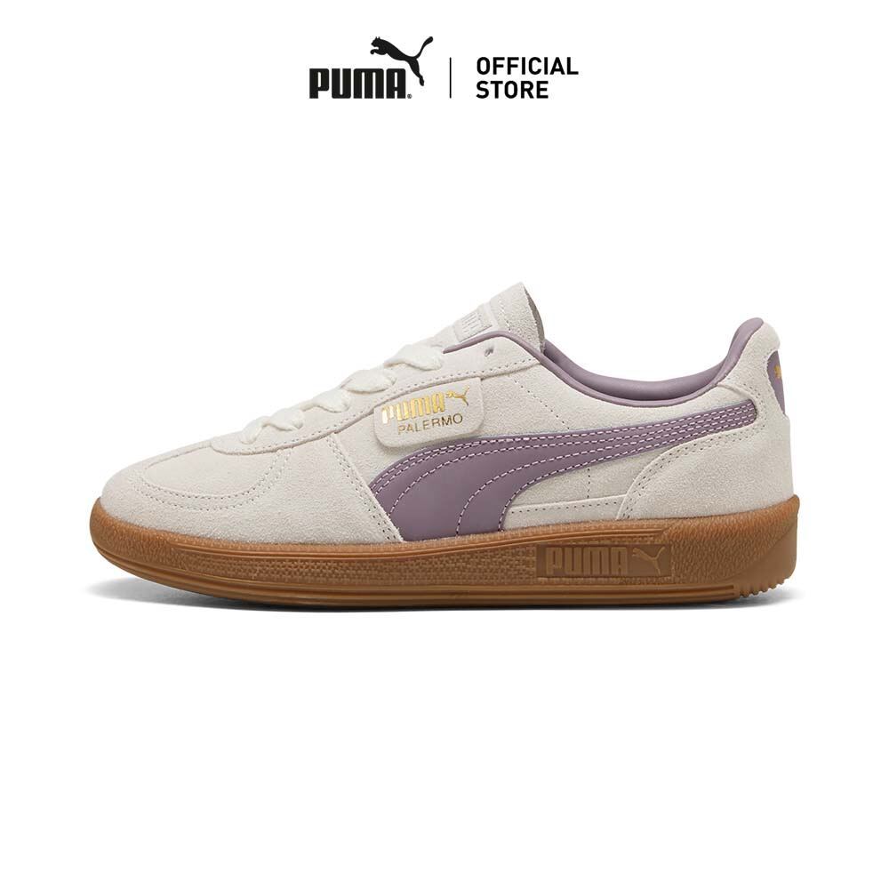 PUMA Kids รองเท้าผ้าใบเด็กโต Palermo สีเทา - 39727141