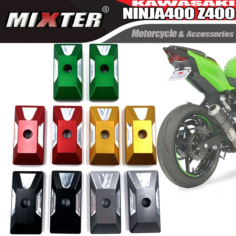รถจักรยานยนต์ด้านหลังส้อมแกนโซ่ปรับบล็อกตกแต่งยามสําหรับ KAWASAKI NINJA400 2018-2022 Z400 Z-400 2019