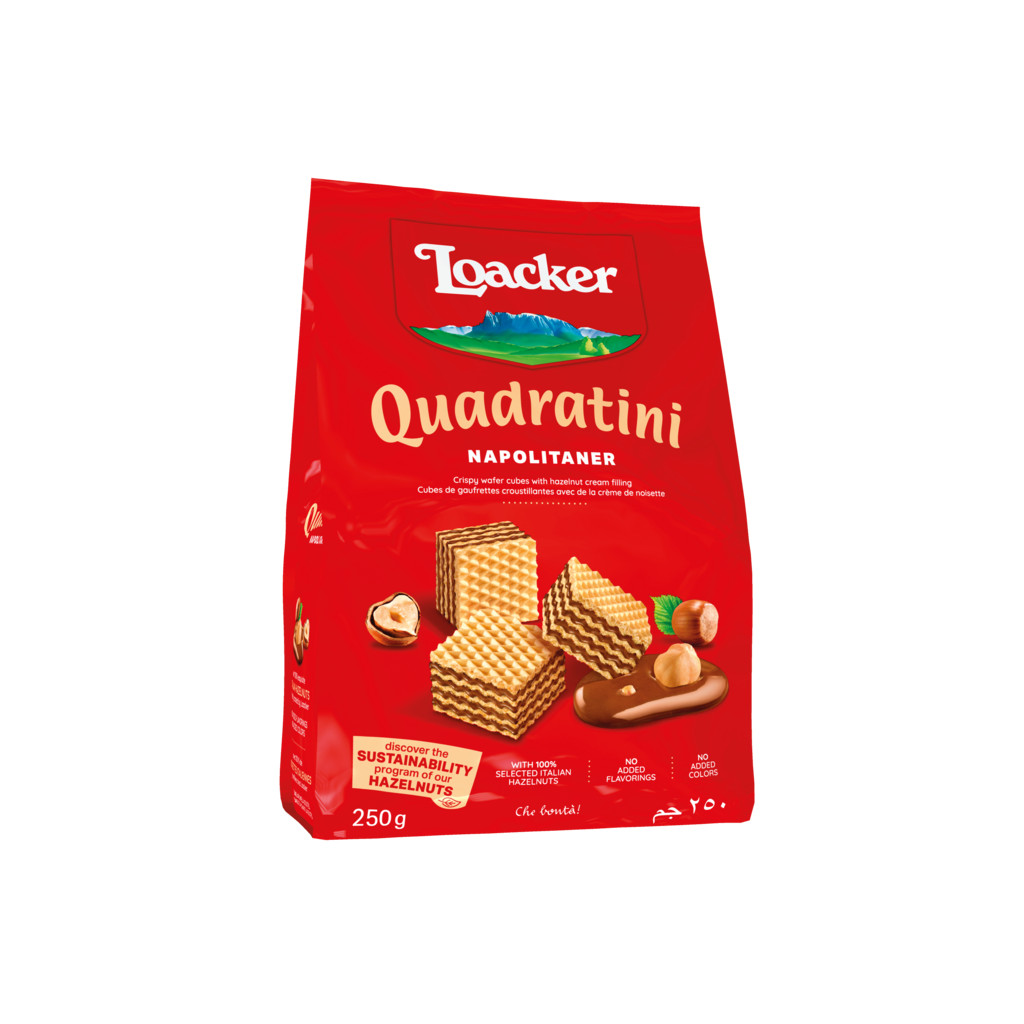 Loacker Wafer Quadratini Napolitaner Hazelnut 54g