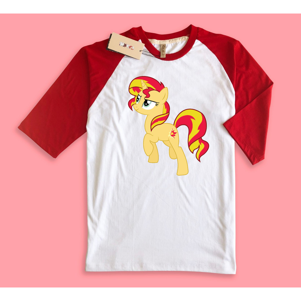 My Little Pony Character Sunset Shimmer Fire Horse Raglan เสื้อยืด ตรุษจีน 2026 ตรุษจีน
