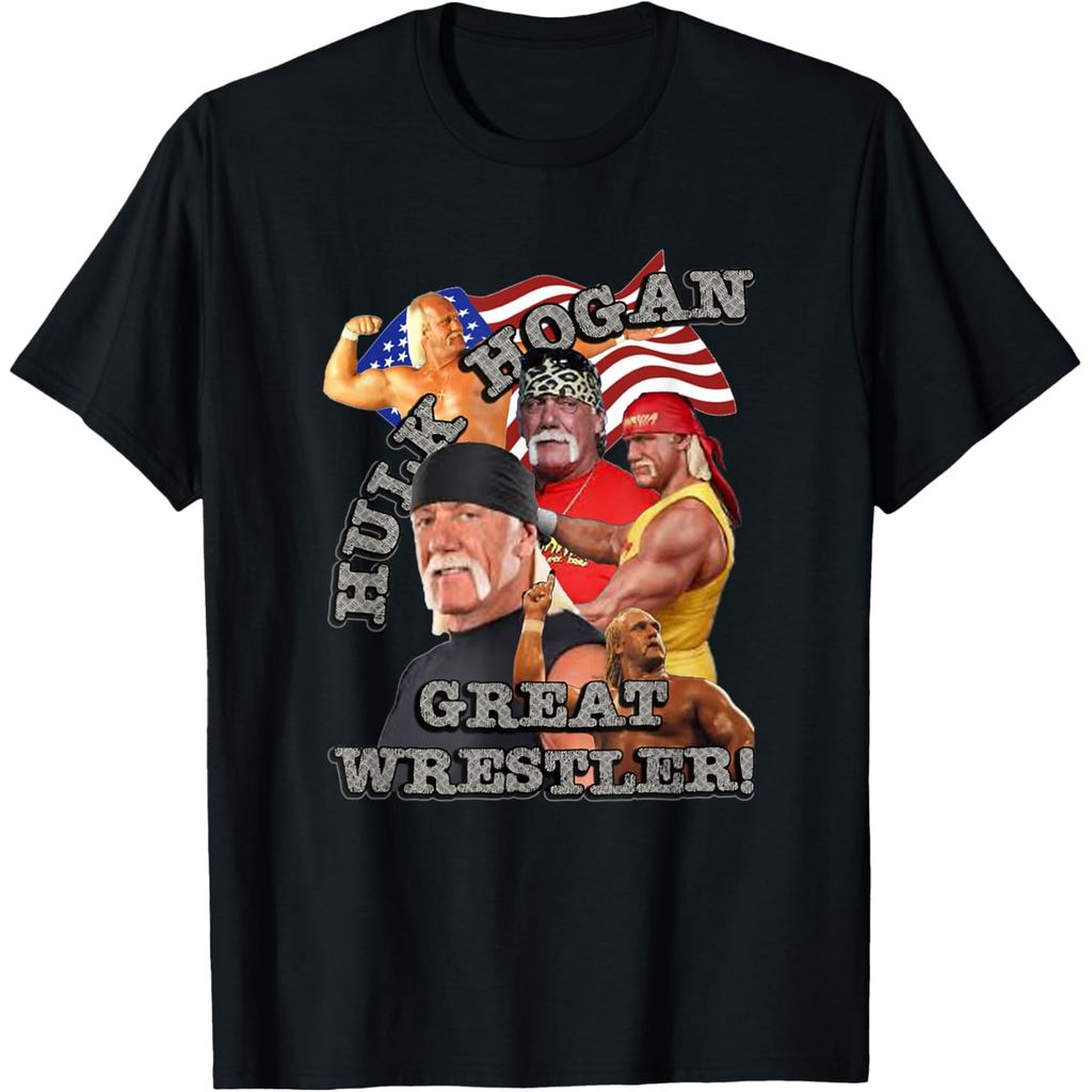 เสื้อยืดผ้าฝ้ายผู้ชาย เสื้อยืด Hulk Hogan_001