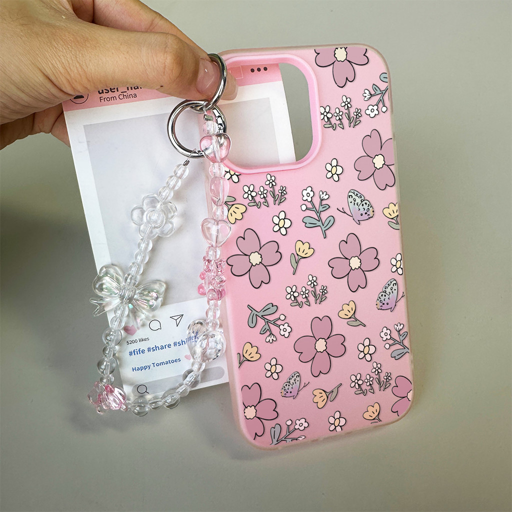 HP GANTUNGAN Flower Girl [K_Aliansi] Casing Redmi A7 Pro A5 Note 14 4G 5G 13 13X 15C 15 5G 13C C65 P