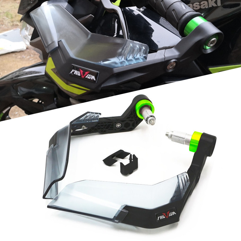 รถจักรยานยนต์ Handguard แปรงบาร์ Guard สําหรับ Z300 Z250 Ninja300 Z300 Z250 NINJA300 NINJA250 Wind D