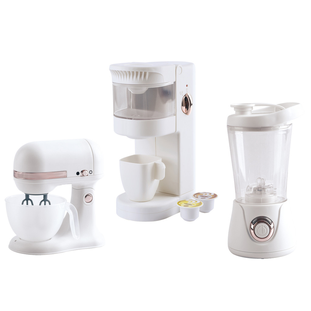 Playgotoys ของเล่นเสริมพัฒนาการ เซ็ตเครื่องครัวสีขาว (เครื่องชงกาแฟ, เครื่องปั่น, เครื่องผสมแป้ง)(38436) — صورة 2