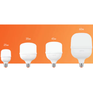 Lamptan หลอดไฟ Led E27 25W 35W 45W 60W แสงขาว 6500K รุ่น T-BULB HIGH NEW GLOSS