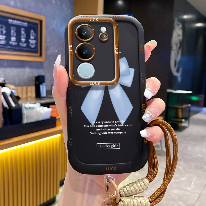 เคส VIVO V29 5G V29E 5G V29 Pro 5G เคส Bowknot สวยงามพร้อมเชือกเส้นเล็ก
