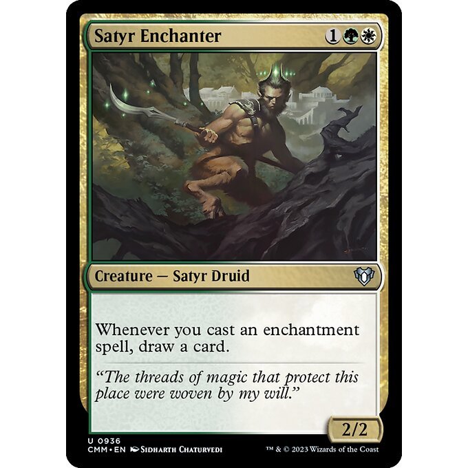 เวทมนตร์: The Gathering - ผู้บัญชาการ Masters - Satyr Enchanter (936)