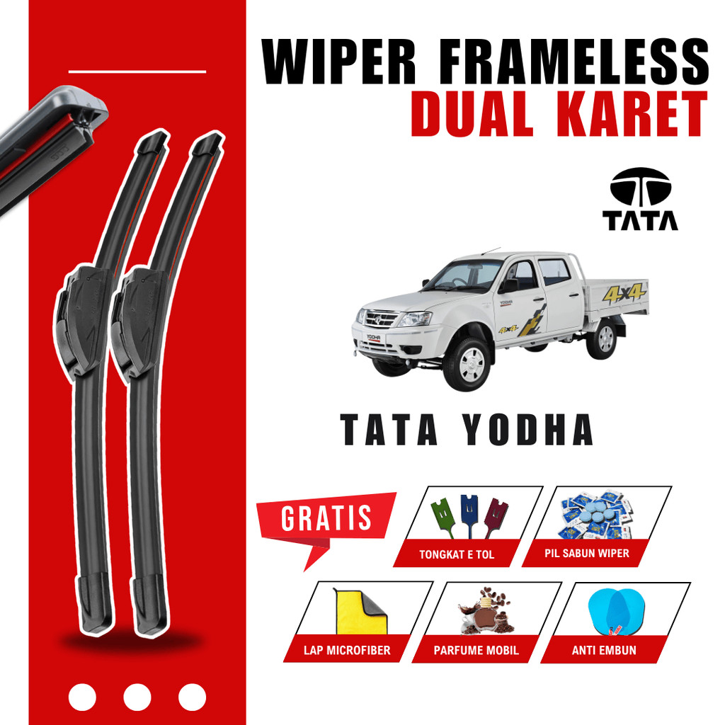 Tata Yoha ที่ปัดน้ําฝนกระจกรถยนต์คู่ฟรี 5 โบนัส