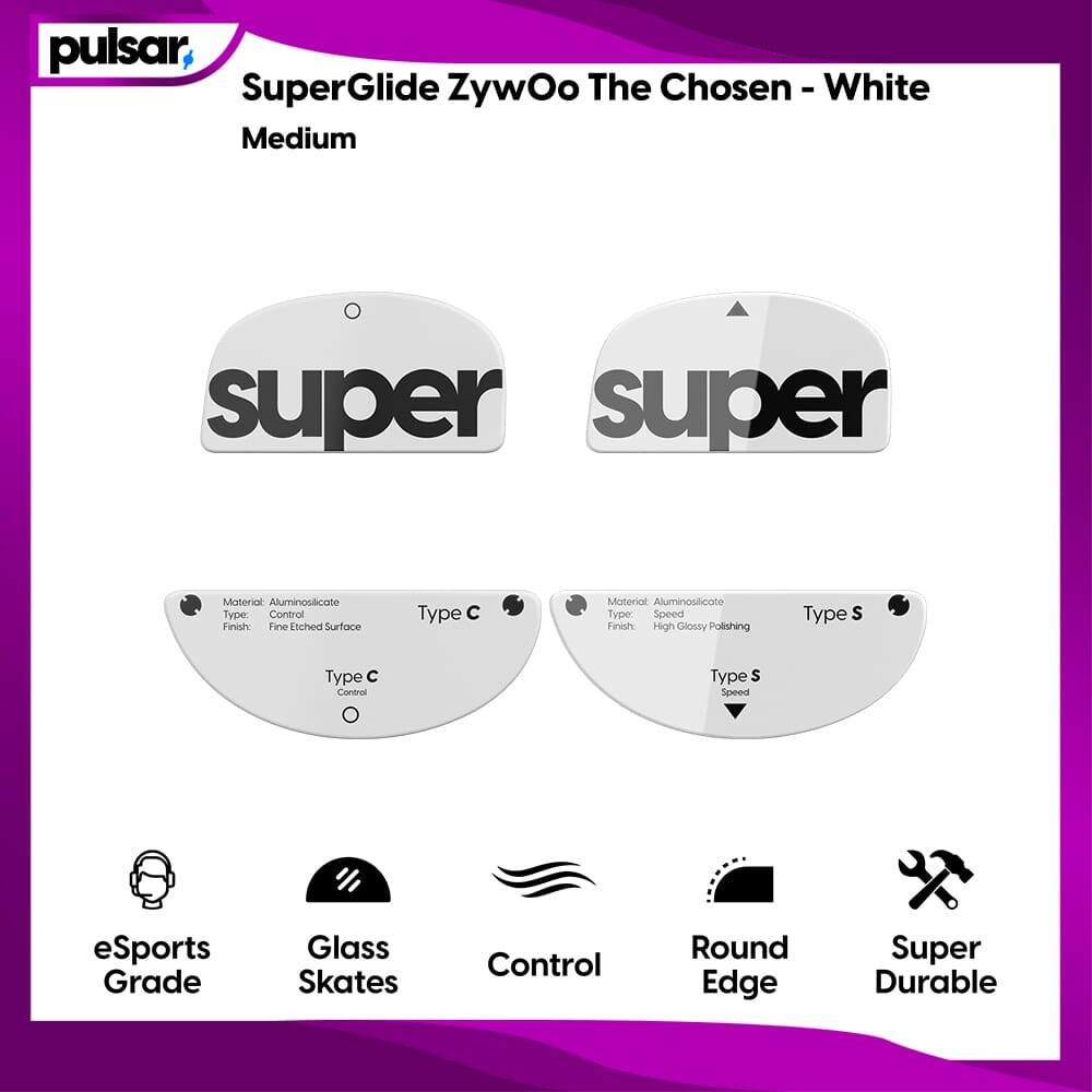 อุปกรณ์เสริมเมาส์สําหรับเล่นเกม-SuperGlide Pulsar SuperGlide Type-S/Type-CสําหรับZywOo The Chosen Fa