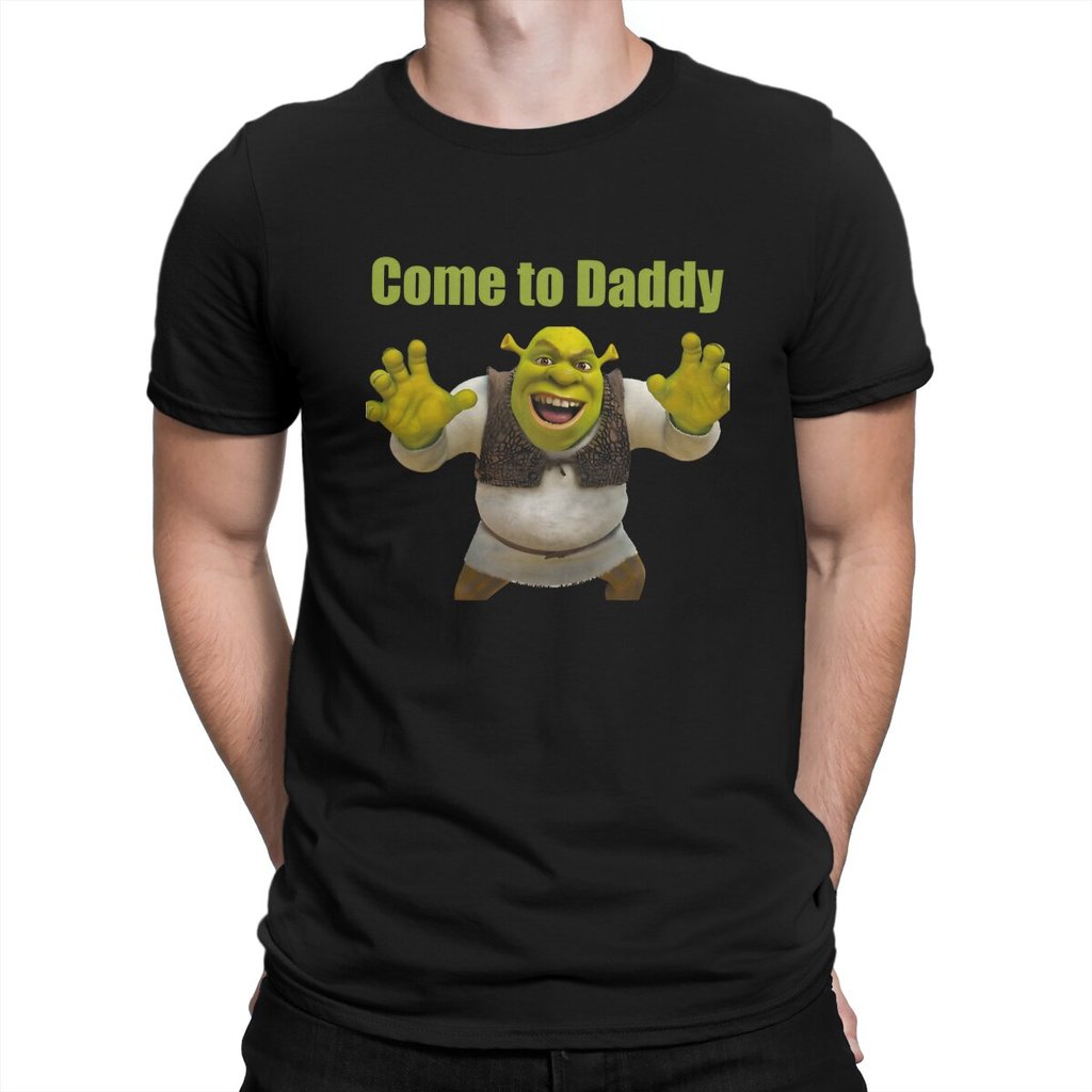 2026 เสื้อยืดผู้ชาย Shrek การ์ตูนภาพยนตร์ Shrek Daddy Tshirt กราฟิกผู้ชาย Tops Vintage Cotton Haraju