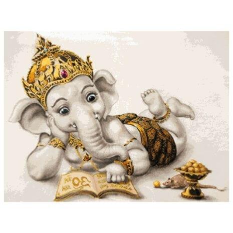 PINN SHOP ชุดปักครอสติช : พระพิฆเณศ [CX-EV-477]