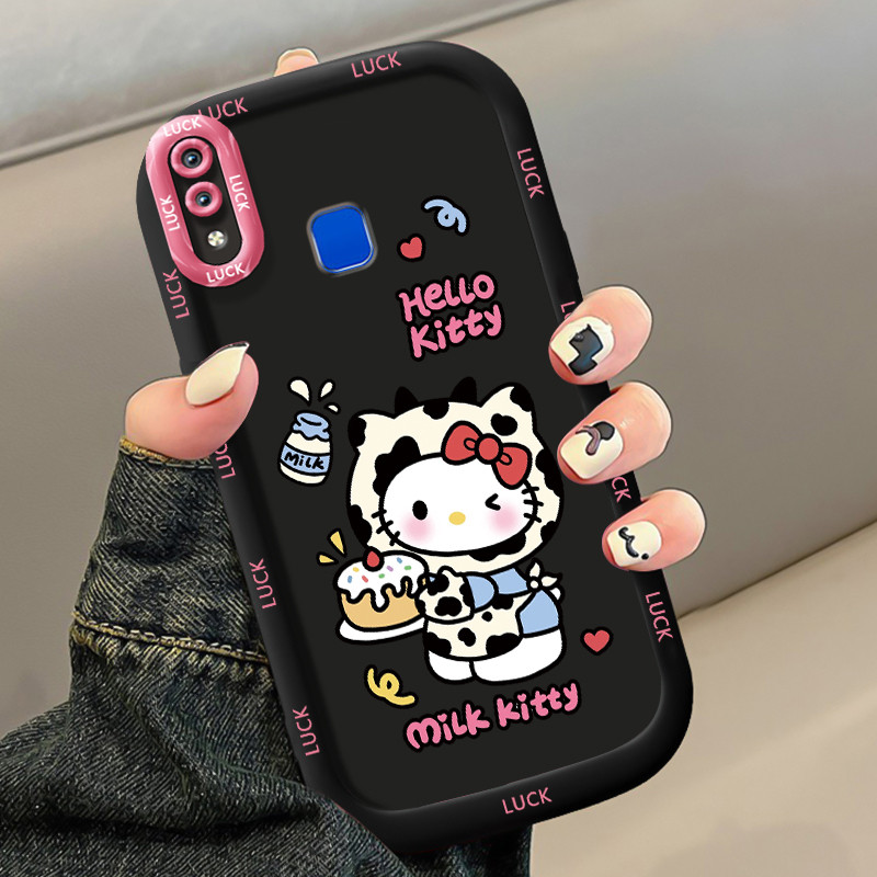 เคสสำหรับ VIVO Y91 Y91i Y93 Y95 Y91C Y1S Y90 เคสโทรศัพท์แมวกระต่ายซิลิโคนกันกระแทก