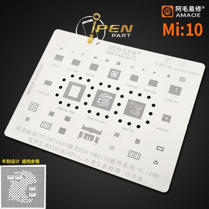 Original Amaoe Pm8150 Sm8150 แผ่นแม่พิมพ์วัสดุญี่ปุ่น Mi10 Bga