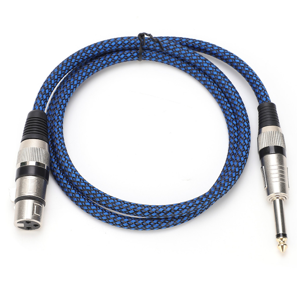 6.5 TS to Female 6.35 สายสัญญาณเสียง XLR ไมโครโฟนกีตาร์ OxygenFree ทองแดงสําหรับ Mixer(1m 3.3ft )