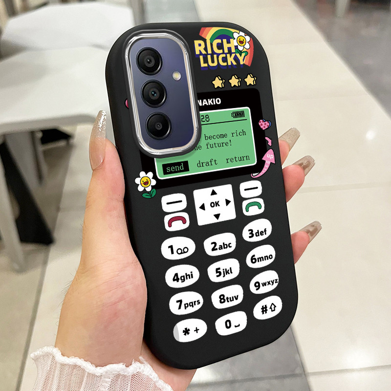 เคสสำหรับ Samsung Galaxy A15 5G A15 A14 5G A25 5G A24 M34 F34 A54 A35 5G เคสโทรศัพท์คิดถึงอดีตกันกระแทกกลมและอ้วน