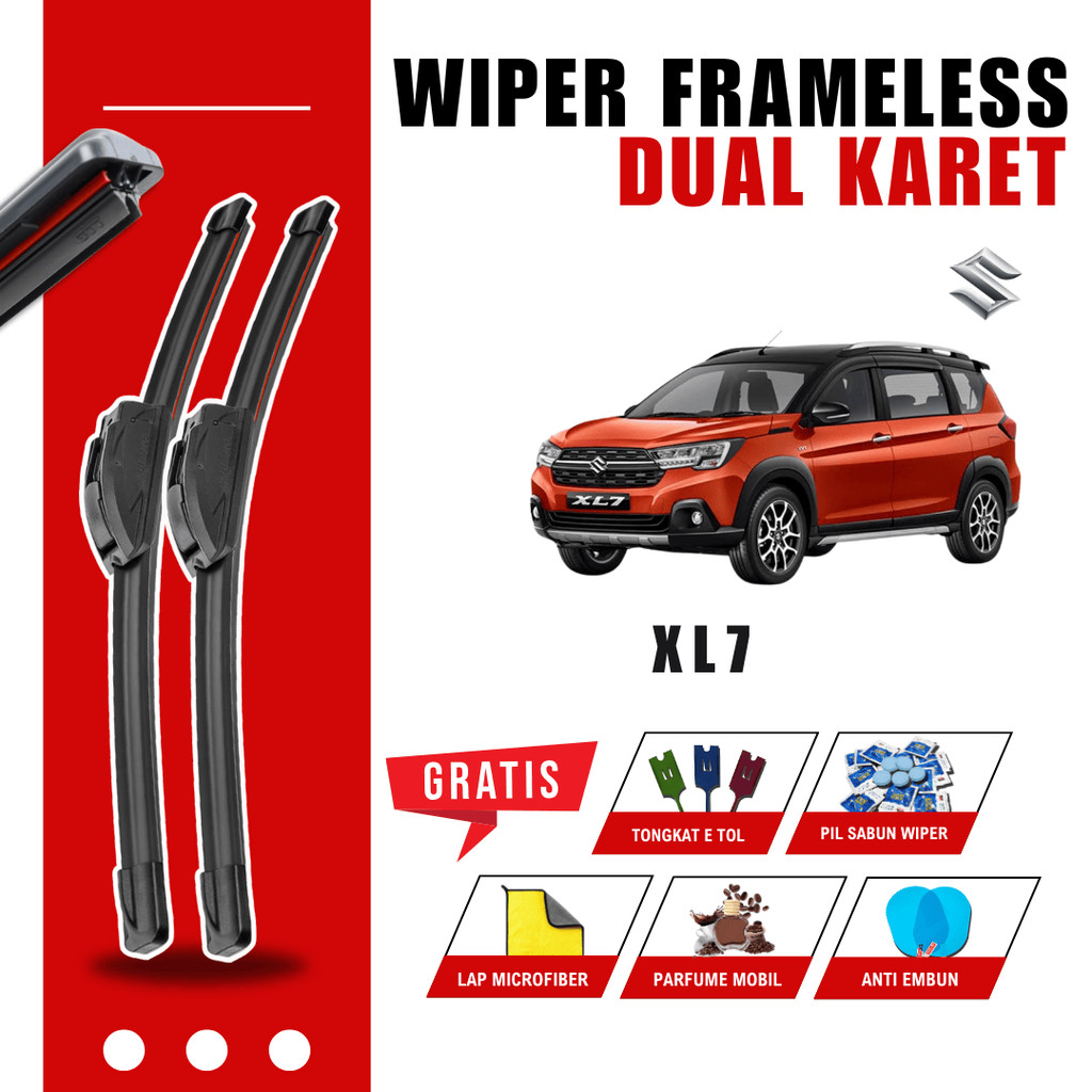 ที่ปัดน้ําฝนกระจกคู่ Suzuki XL7 ฟรี 5 โบนัส