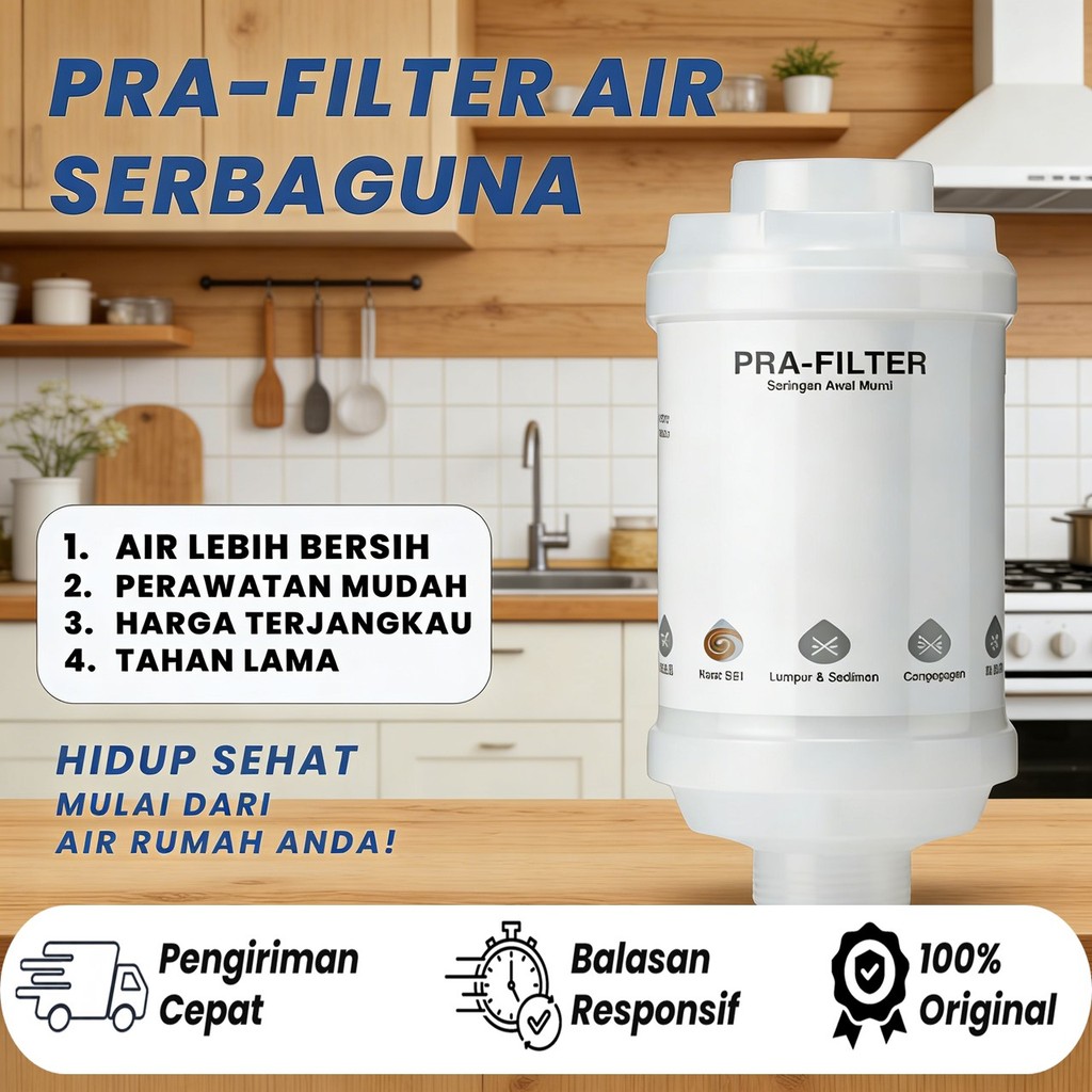 ไส้กรองน้ํา Pre-Filter เปลี่ยนได้ ละเอียด กรองได้ถึง 5 ไมครอน ฝักบัว Pre-Filter ก๊อกน้ํา Pre-Filter 