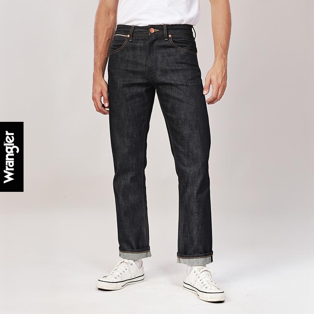 WRANGLER กางเกงยีนส์ผู้ชาย (ริมแดง) คอลเลคชั่น Wrangler Legends เอวกลาง ทรงตรง รุ่น WR S126MMWZN15 ส
