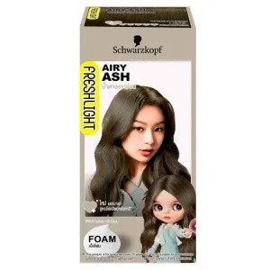 เฟรชไลท์โฟมเปลี่ยนสีผมน้ำตาลเทาอ่อน FreshLight Airy Ash Hair Color Foam [หมายเลขบาร์โค้ด 88513320154