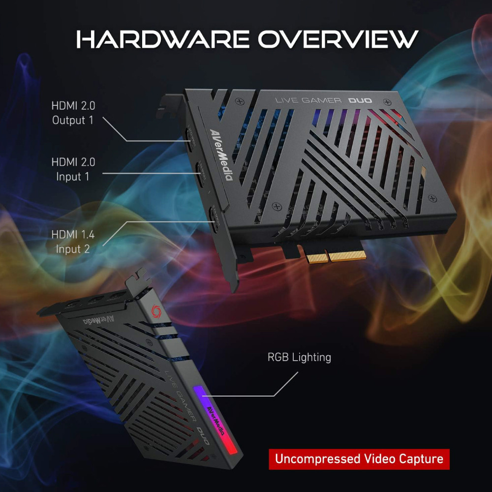 แคปเจอร์การ์ด AVER MEDIA GC570D LIVE GAMER DUO ชนิดติดตั้งภายในสำหรับคอมพิวเตอร์_6