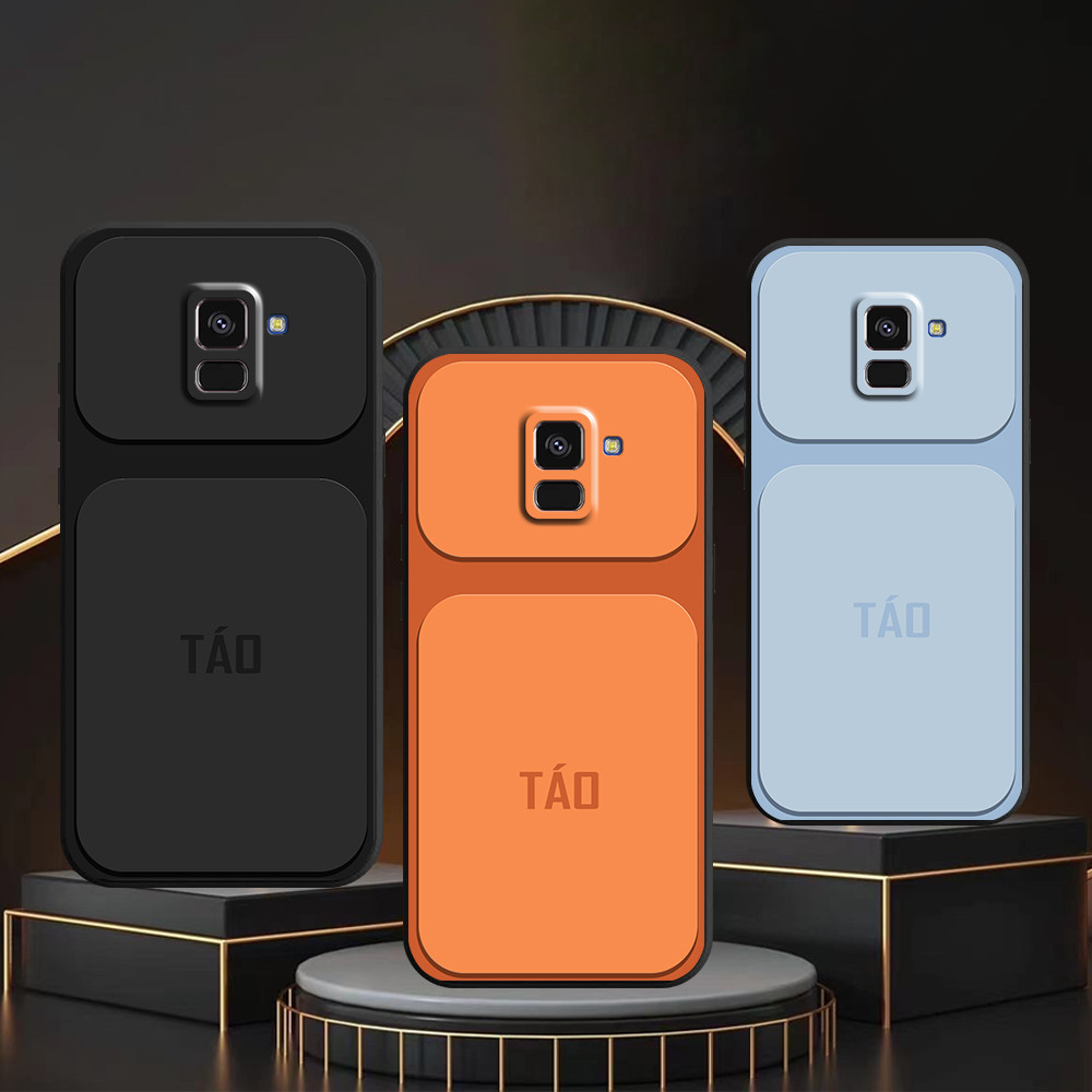 เคส Samsung A5 2018 / A8 2018 / A8 Plus / A8+ พิมพ์ด้วยสีพื้นฐาน