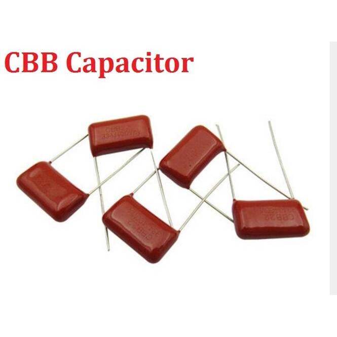 10 ชิ้น/ล็อต CBB 63V 104J 5 มม.0.1UF Metallized ฟิล์มตัวเก็บประจุ 104J63V ความจุ 63V104J 104