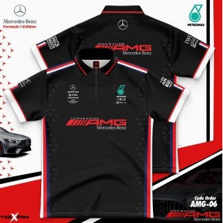 เสื้อยืด Mercedes Amg เสื้อไมโครไฟเบอร์