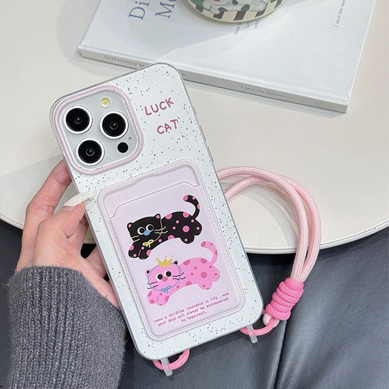 สีชมพูใหม่ล่าสุด Polka Dot Cat สําหรับ Oppo Reno 14 Pro 5G A3X Reno 14F A18 A38 A16K A16E 13F A15S A