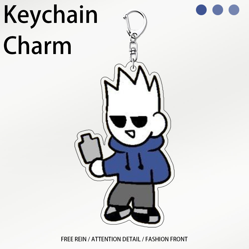พวงกุญแจ อะคริลิก Eddsworld keyring ตกแต่งกระเป๋าเป้