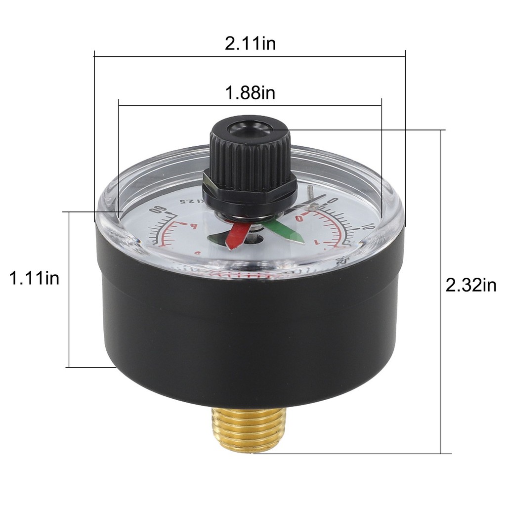 SMARTCHOICEECX2712B1 เปลี่ยน Axial Pressure Gauge สําหรับ Hayward Pool Filters พร้อมสําหรับ Dial❀ ราคา ถูกที่สุด ดีลบีเคเค แกลเลอรีภาพที่ 8