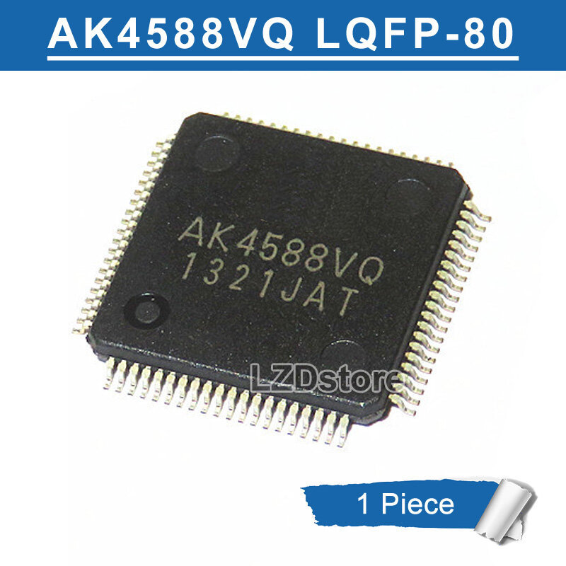 1 ชิ้น AK4588VQ AK4588VO AK4588V0 LQFP-80 AK4588 LQFP 2/8 ช่องเสียง Codec ชิป Dir ใหม่ IC
