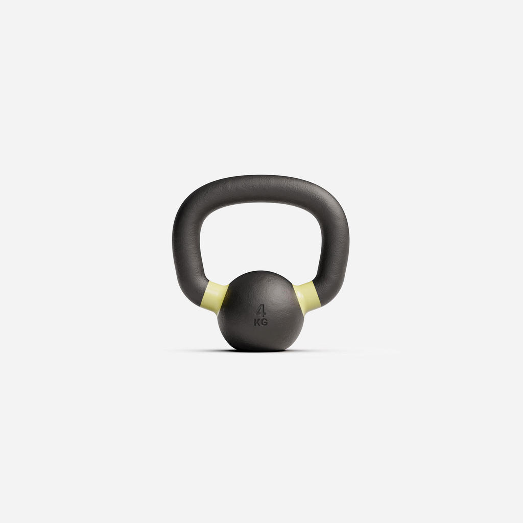 ตุ้มน้ำหนักเวทเทรนนิ่งและครอสเทรนนิ่ง4 กิโลกรัม รุ่น Pro Range  - ดำ | Cross Training and Weight Training 4 kg Kettlebel