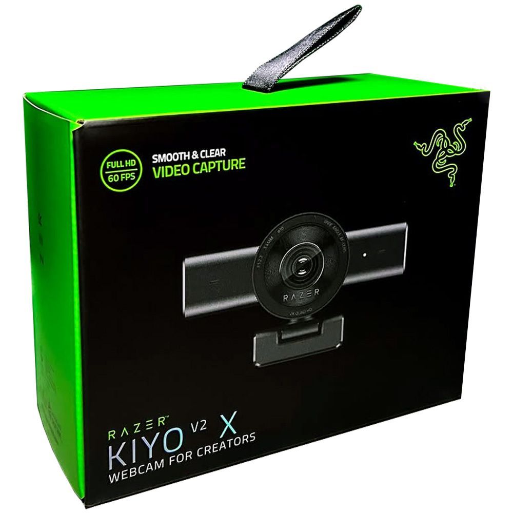 Razer Kiyo V2 X (Black) 1440p 60FPS Streaming Webcam, RZ19-0538