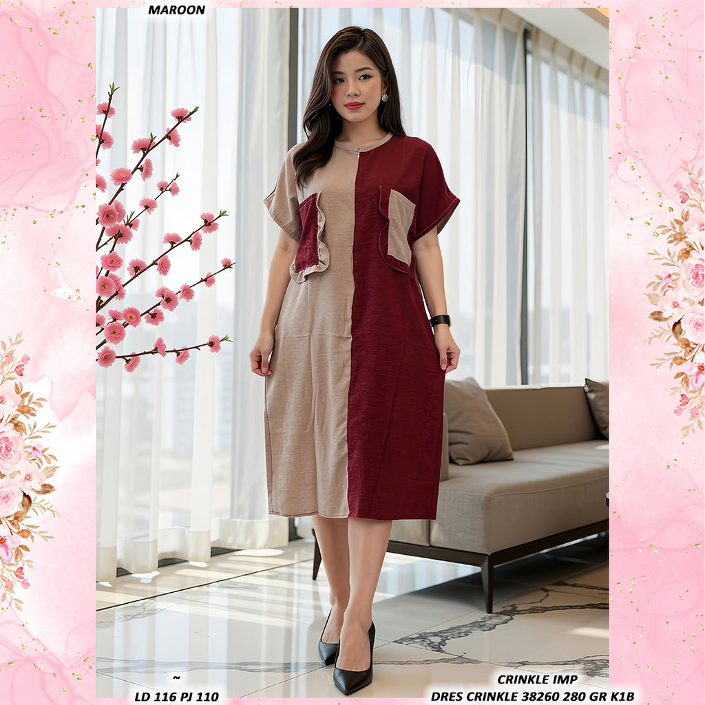 CRINKLE DRESS 38260 280 GR K1B Direct Order