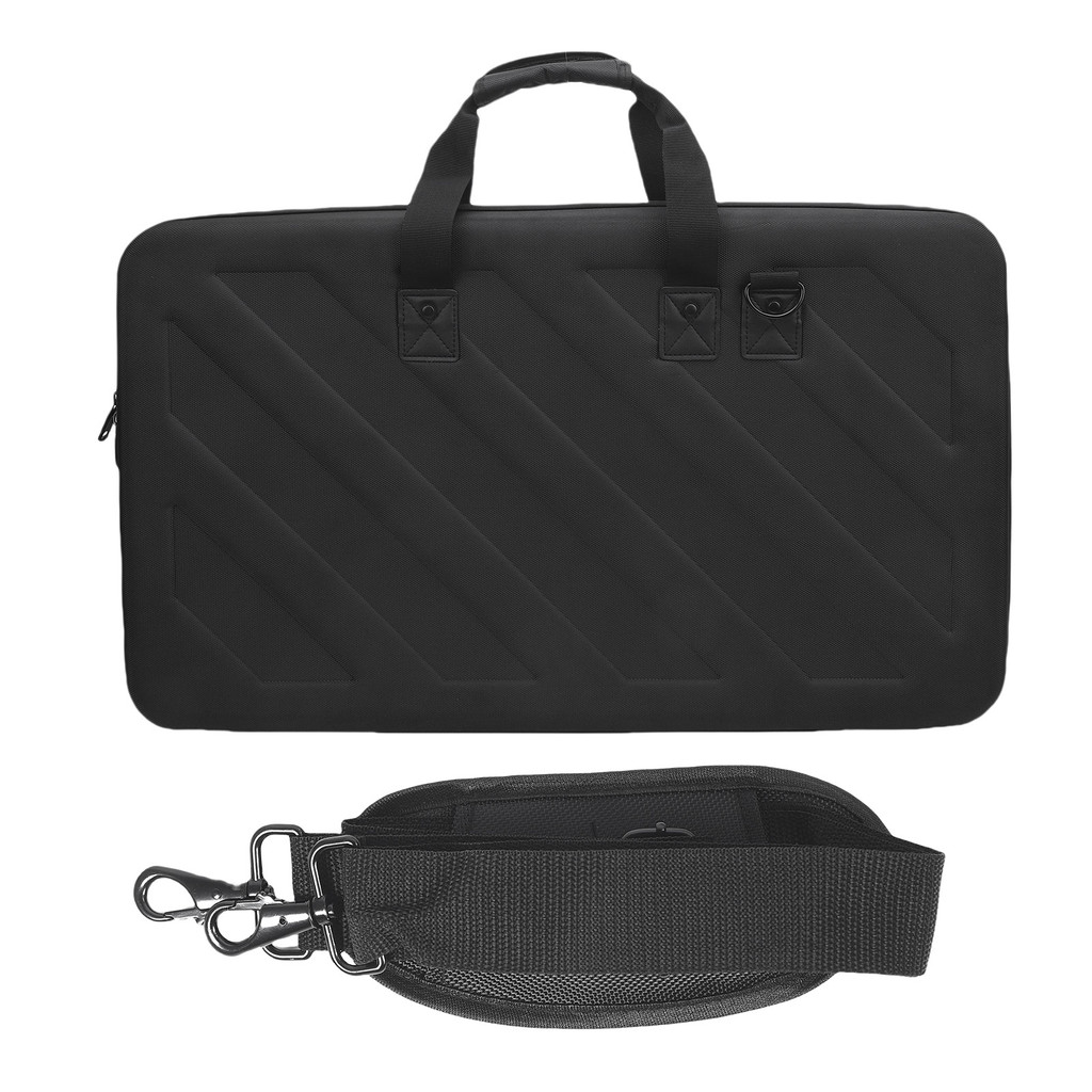 Spcrth 2 ช่อง Controller Storage Case Fit สําหรับ DDJ-FLX4 EVA U รูป 360° Zippers DJ Protective Carr