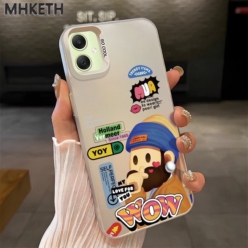 MHKETH เคสสำหรับ Samsung A05 A05s A04 A04E M04 F04 A04s A03 A03S A02S M02S F02S เคสโทรศัพท์สไตล์การ์ตูนอินเทรนด์