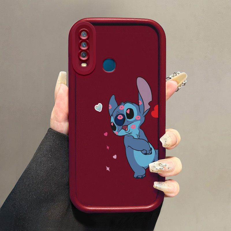 HP เคสโทรศัพท์สําหรับ VIVO Y12 Y12i Y15 Y17 Y3 Y3s กรณี Stitch Blue Protector ใหม่ซิลิโคนนุ่มกรณี Ce