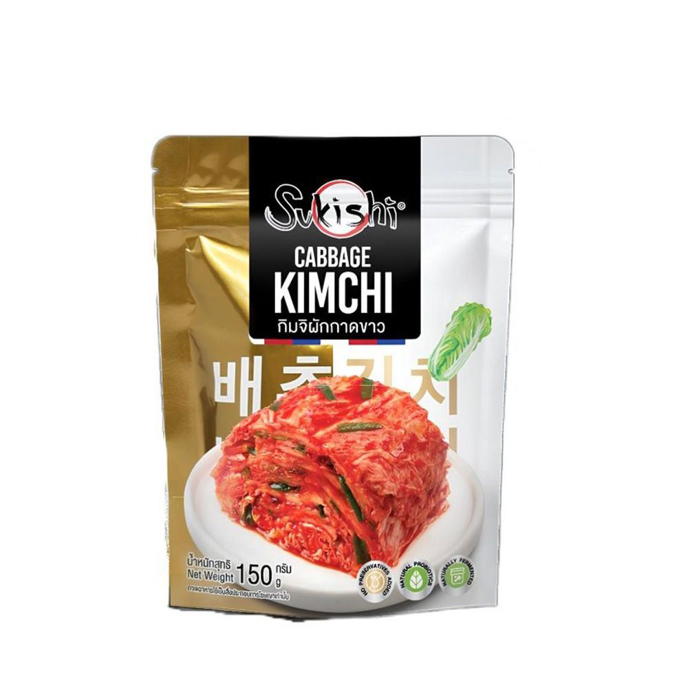 🐙 ซูกิชิ กิมจิผักกาดขาว 150 กรัม 🐟 SUKISHI CABBAGE KIMCHI 150G. 🐞   🐒
