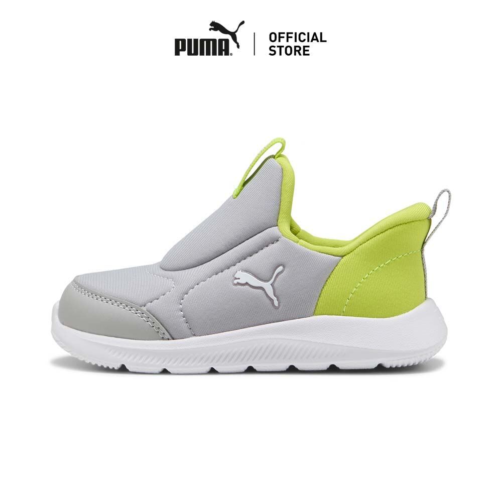 PUMA Kids รองเท้า Puma Fun Racer 2 SLIPTECH สำหรับเด็กทารก สีเทา - 40058305
