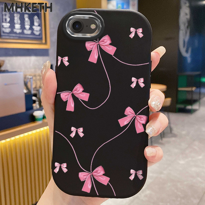 MHKETH เคสสำหรับ iPhone 6 Plus 6s Plus 7 Plus 8 Plus X Xs Max Xr 11 Pro Max เคสโทรศัพท์รูปทรงโบว์