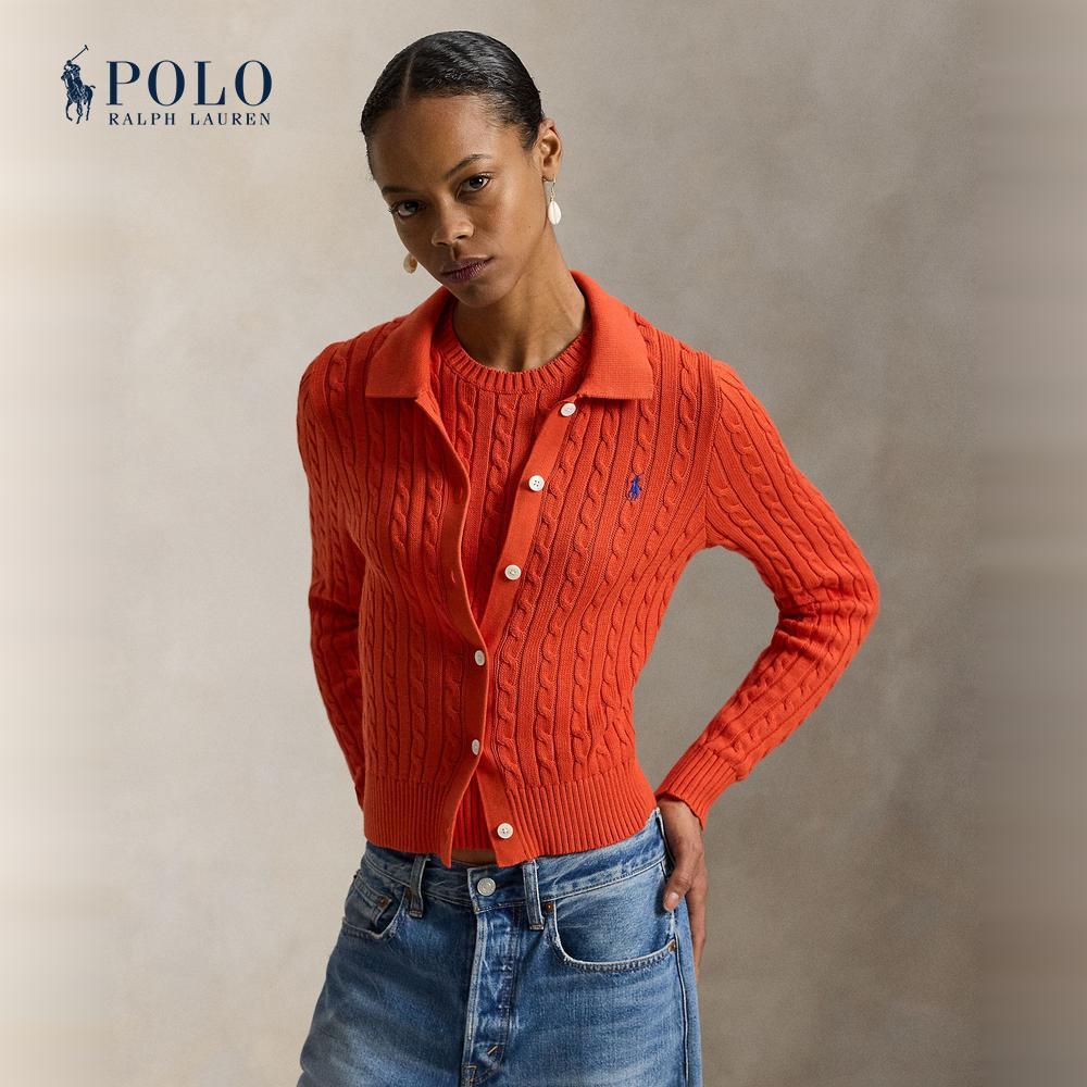 Polo Ralph Lauren เสื้อคาร์ดิแกนผู้หญิง รุ่น WMPOSWENDW20537 สีส้ม