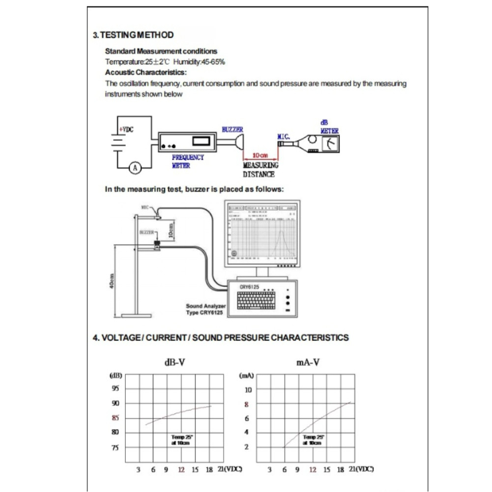 [TWINKLEF] Decibel Active Sound Alarm 42x16mm Piezo Sound สีต่อเนื่อง DC