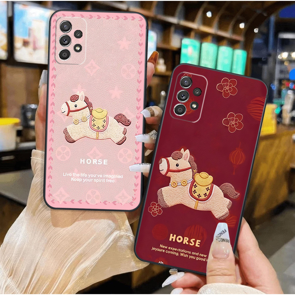 เคส Samsung A32 / A52 / A52S / A72 ลาย Lucky Tet Horse น่ารัก
