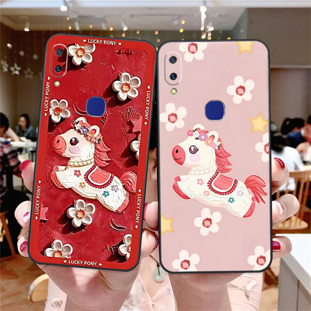 เคส Vivo V9 / V9 Youth ลายม้าลัคกี้ปีใหม่สุดน่ารัก
