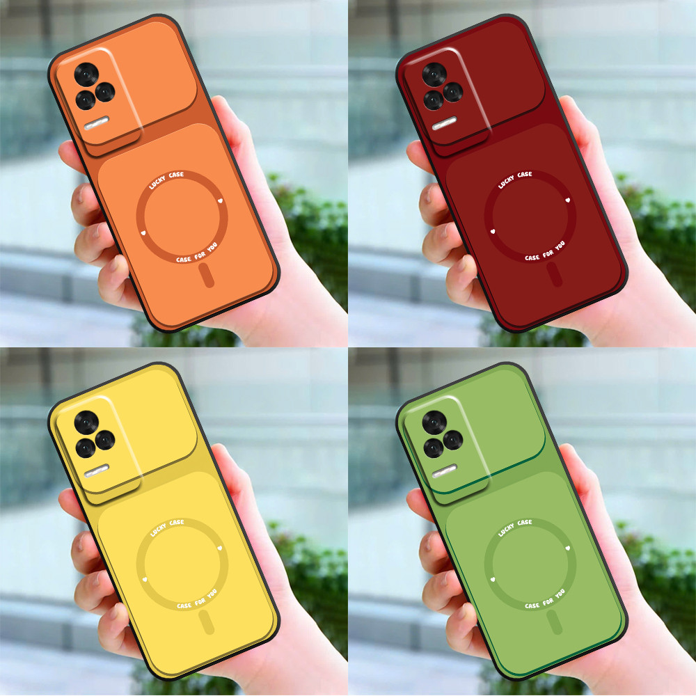 เคสสําหรับ Xiaomi Redmi K50 / K50 Gaming / K50 Ultra สีพื้น วงกลมนําโชค