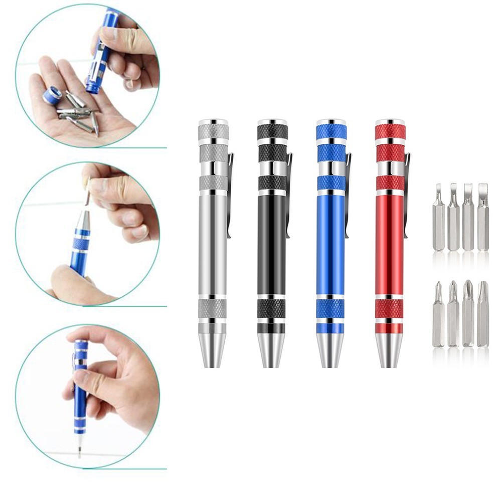 xp1 ปากกาไขควงแบบพกพา 1 ชิ้นเปลี่ยนได้ Magnetic Bits เครื่องมือซ่อมแซมถอดชิ้นส่วน ราคา ถูกที่สุด ดีลบีเคเค แกลเลอรีภาพที่ 5