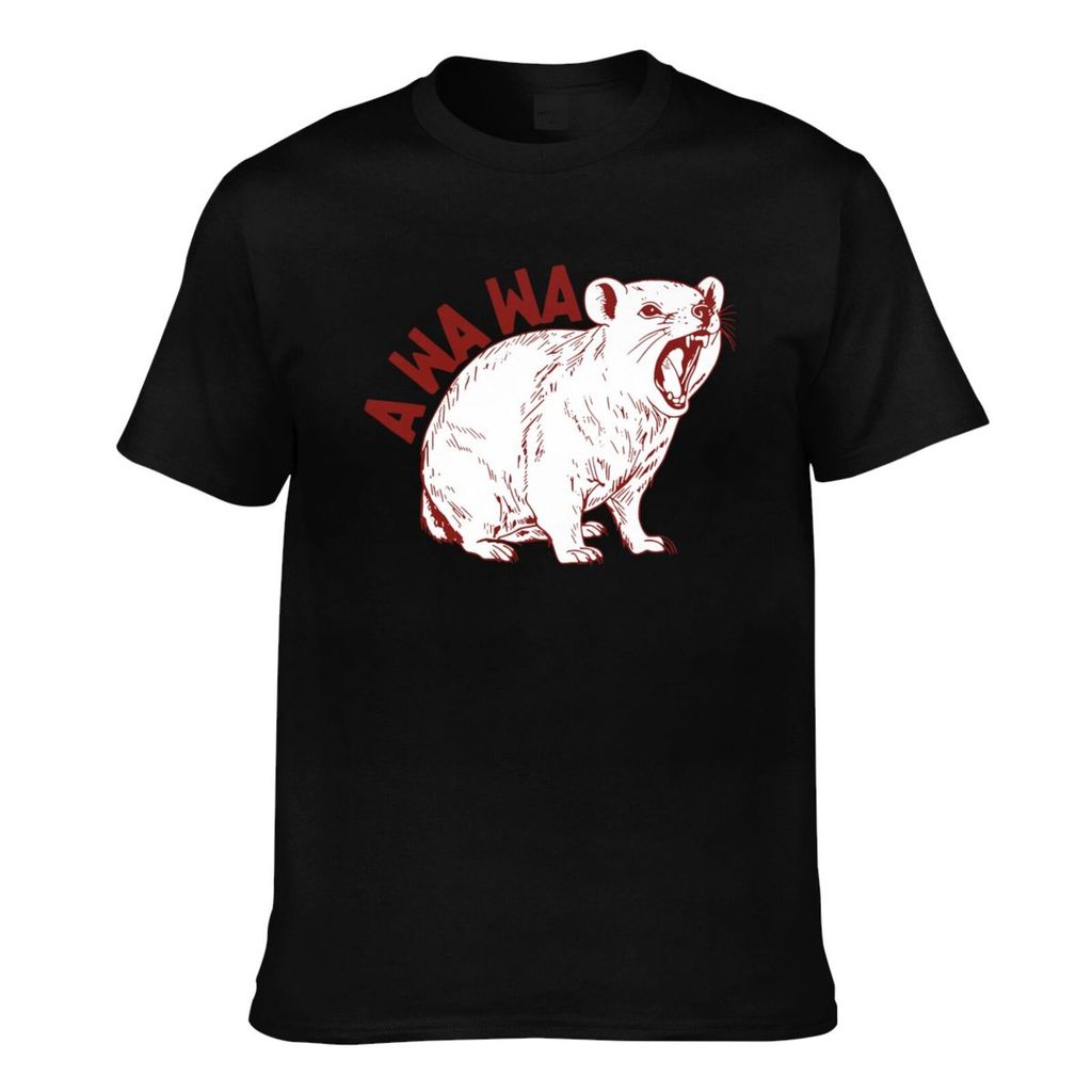 แฟชั่นฤดูร้อน Tee Rock Hyrax Lover Awawa ตลก Groundhog Dassi Cotton Men Tshirt