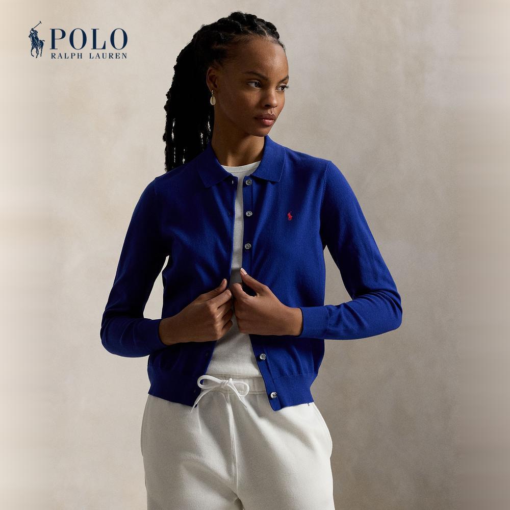 Polo Ralph Lauren เสื้อคาร์ดิแกนผู้หญิง รุ่น WMPOSWENDW20562 สีฟ้า